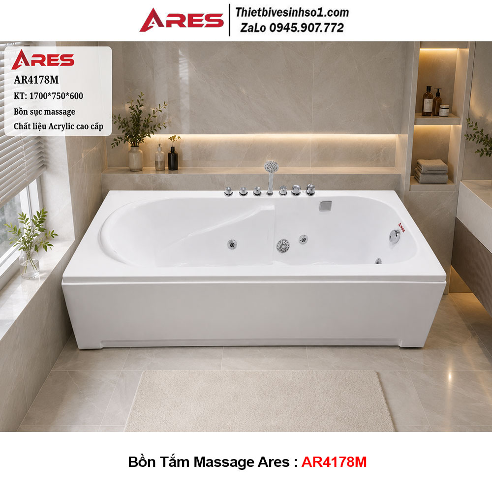 Bồn Tắm Massage Ares AR4178M