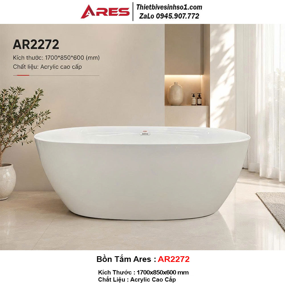 Bồn Tắm Ngâm Ares AR2272