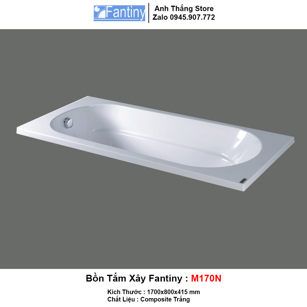 Bồn Tắm Xây Fantiny M170n Tổng Kho Bồn Tắm Hà Nội