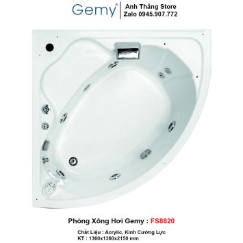 Phòng Xông Hơi Gemy FS8820