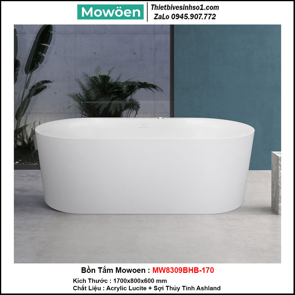Bồn Tắm Massage Mowoen MW8309BHB-170