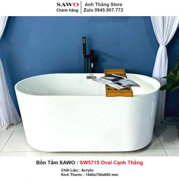 Bồn Tắm SAWO SW5715 Oval Cạnh Thẳng