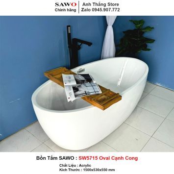 Bồn Tắm SAWO SW5715 Oval Cạnh Cong