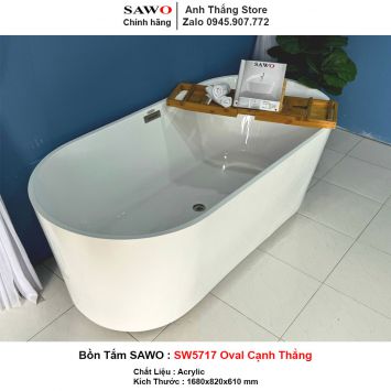 Bồn Tắm SAWO SW5717 Oval Cạnh Thẳng