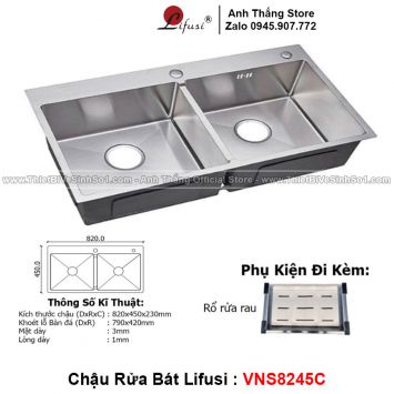 Chậu Rửa Bát Lifusi VNS8245C