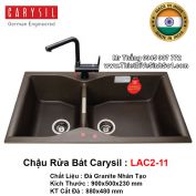 Chậu Rửa Bát Đá Carysil LAC2-11