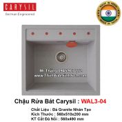 Chậu Rửa Bát Đá Carysil WAL3-04