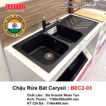 Chậu Rửa Bát Đá Carysil BEC2-03