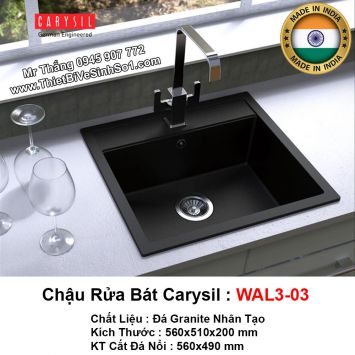Chậu Rửa Bát Đá Carysil WAL3-03