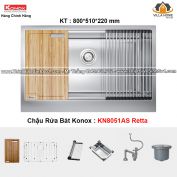 Chậu Rửa Bát KONOX KN8051AS Retta