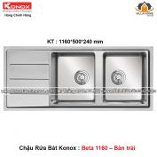 Chậu Rửa Bát KONOX Beta 1160 Bàn Trái