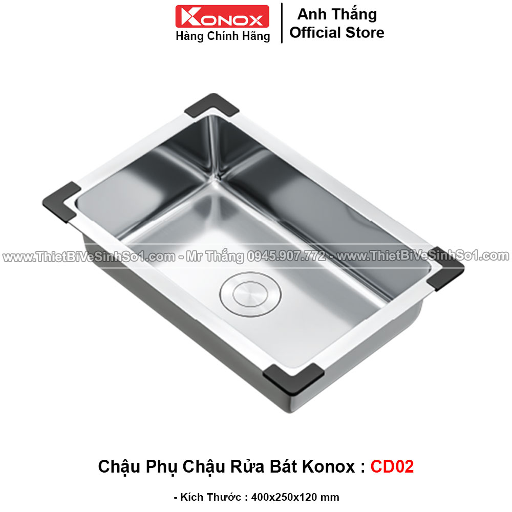 Chậu Phụ Chậu Rửa Bát Konox CD02