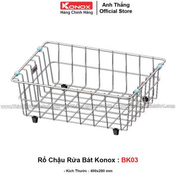 Rổ Chậu Rửa Bát Konox BK03