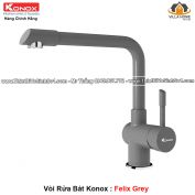 Vòi Rửa Bát KONOX Felix Grey