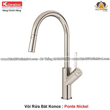 Vòi Rửa Bát KONOX Ponte Nickel