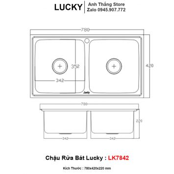 Chậu Bếp Lucky LK7842