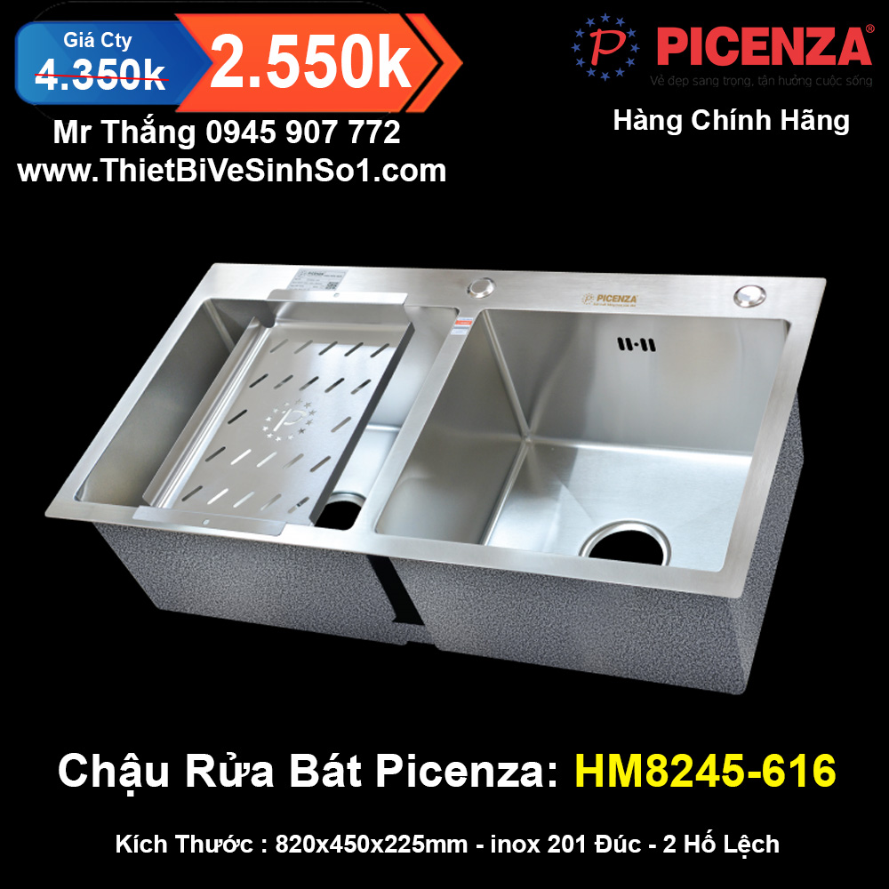 Chậu Rửa Bát Picenza HM8245-616 - Thietbivesinhso1