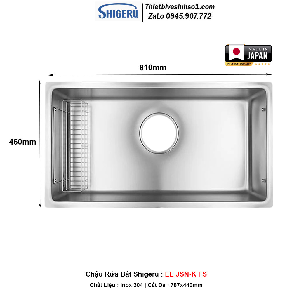 Chậu Rửa Bát Shigeru LE-JSN K FS