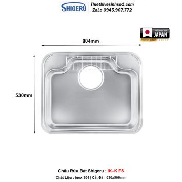 Chậu Rửa Bát Shigeru IK–K FS