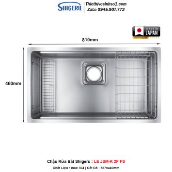 Chậu Rửa Bát Shigeru LE-JSM K 2F FS