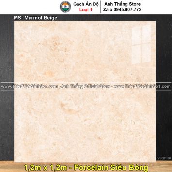 Gạch 1,2m x 1,2m Ấn Độ Marmol Beige