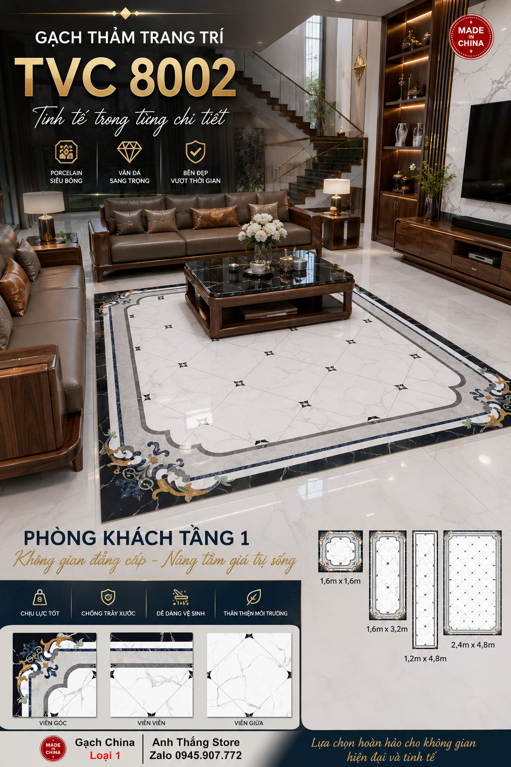Gạch Thảm Vô Cực TVC8002