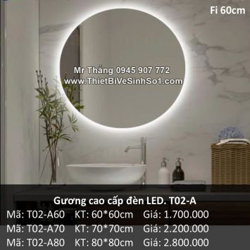 Gương Cảm Ứng Đèn LED Tròn T02-A