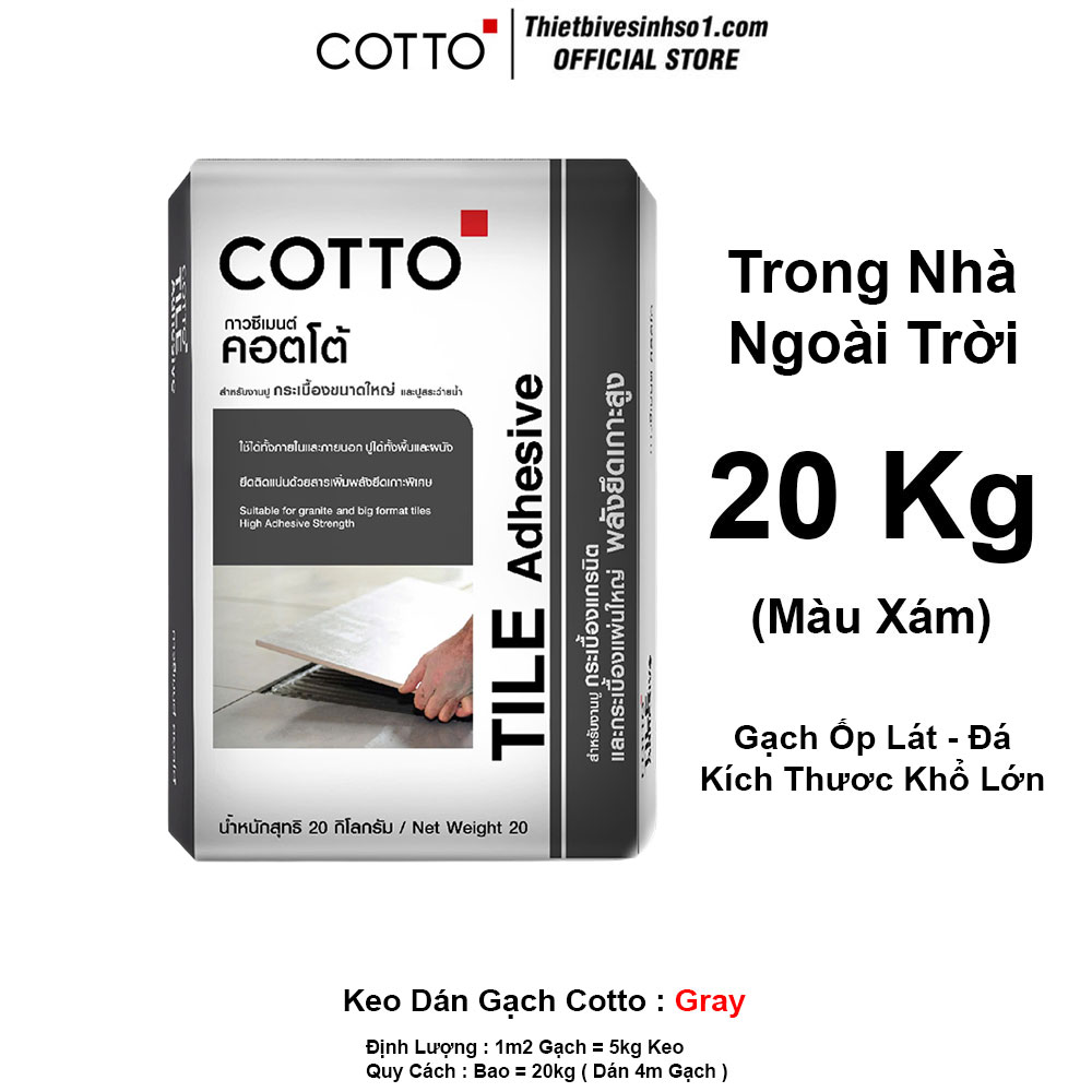 Keo Dán Gạch Cotto Gray