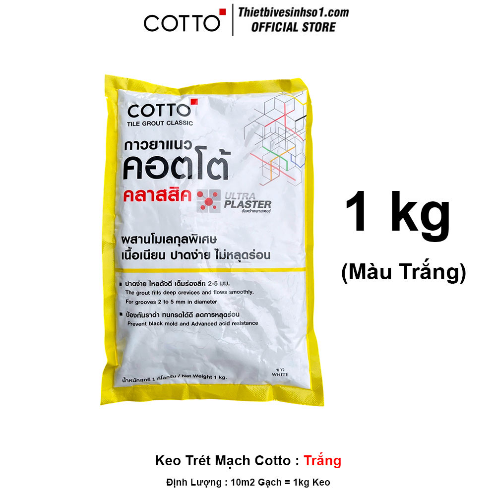 Keo Trét Mạch CottoTrắng
