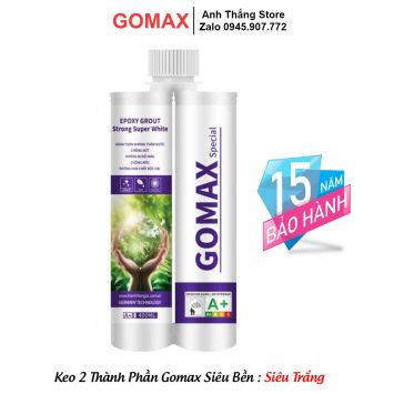 Keo Trét Mạch GOMAX Epoxy 2 Thành Phần Siêu Trắng