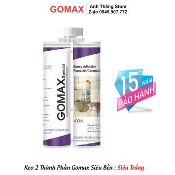 Keo Dán Gạch GOMAX Epoxy 2 Thành Phần Siêu Trắng