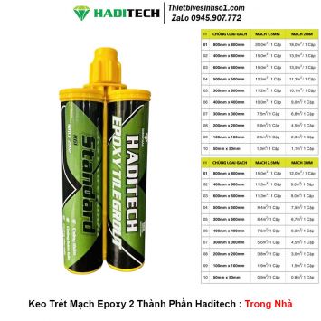 Keo Trét Mạch Epoxy 2 Thành Phần Haditech Trong Nhà