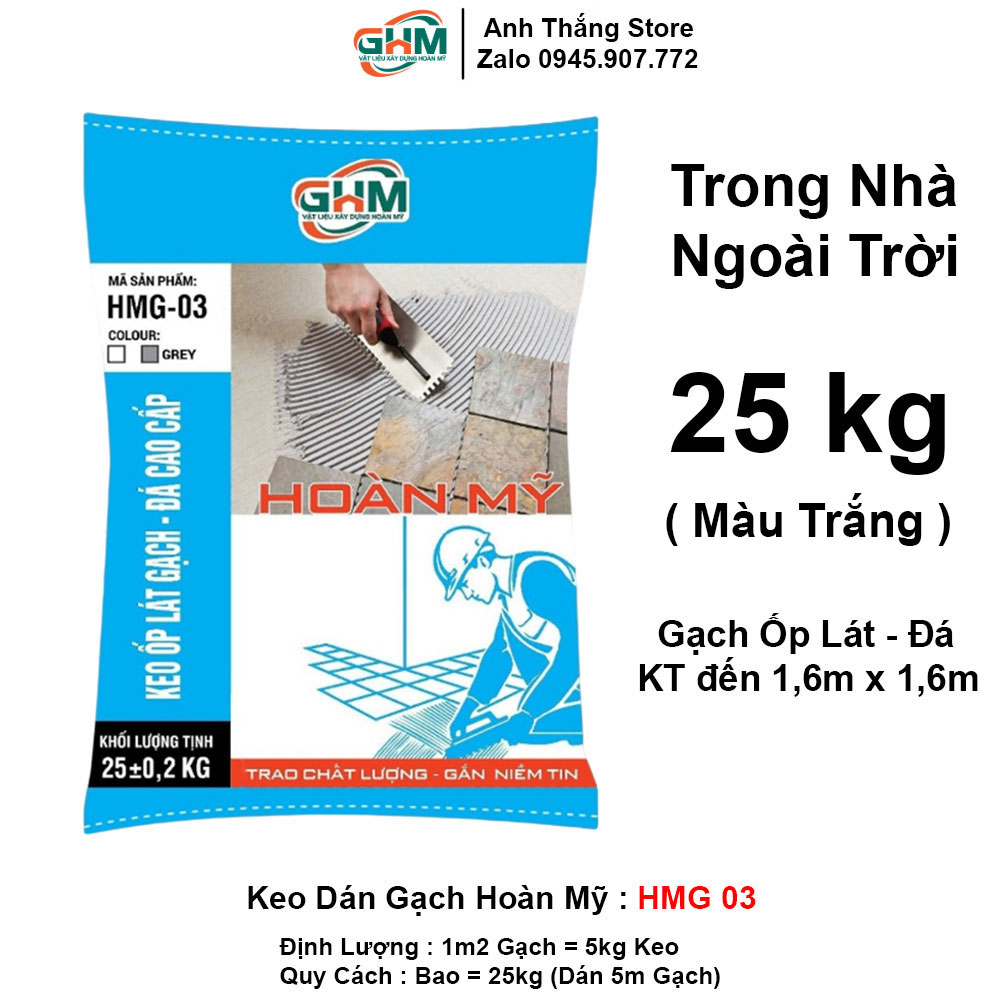 Keo Dán Gạch Hoàn Mỹ HMG-03 Màu Trắng