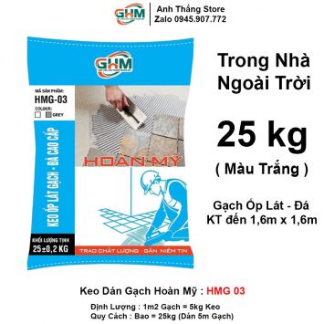 Keo Dán Gạch Hoàn Mỹ HMG-03 Màu Trắng