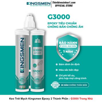 Keo Trét Mạch Kingsmen Epoxy 2 Thành Phần G3000 Trong Nhà