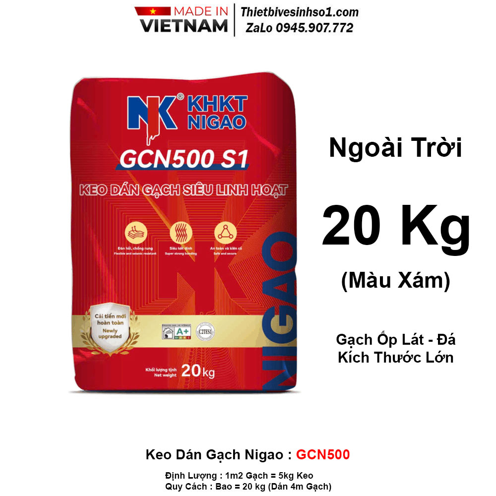 Keo Dán Gạch Nigao Ngoài Trời GCN500 Keo Dán Gạch Nigao Ngoài Trời GCN500