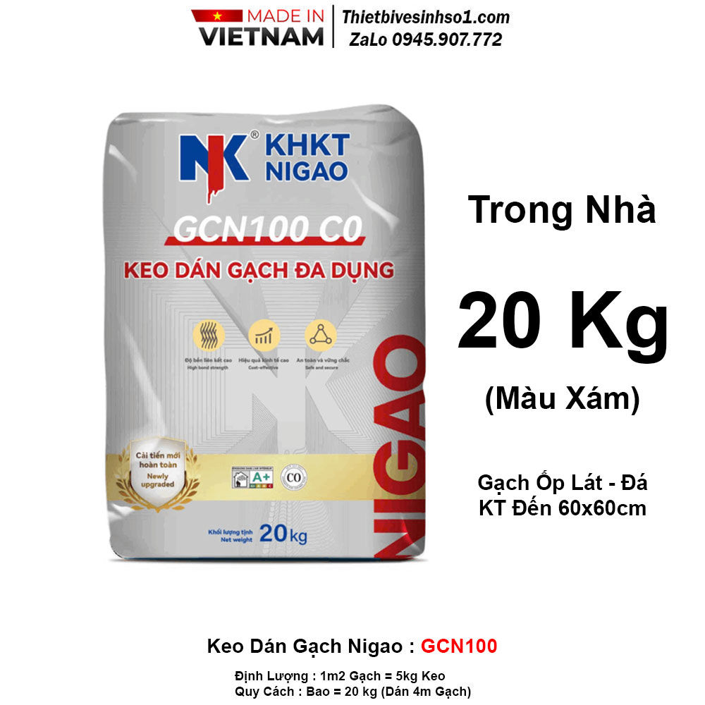 Keo Dán Gạch Nigao Trong Nhà GCN100 Keo Dán Gạch Nigao Trong Nhà GCN100