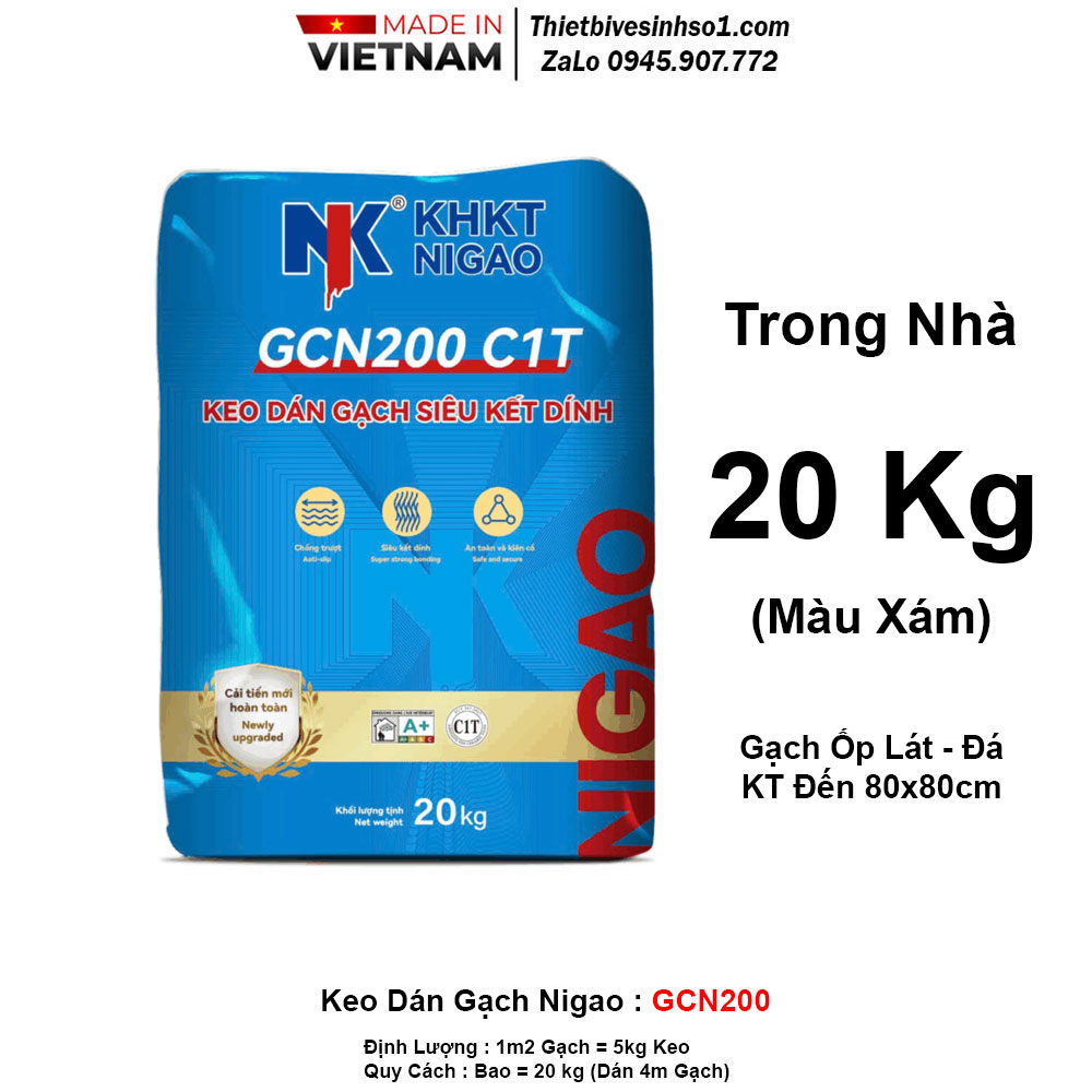 Keo Dán Gạch Nigao Trong Nhà GCN200 Keo Dán Gạch Nigao Trong Nhà GCN200