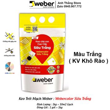 Keo Trét Mạch Weber Siêu Trắng