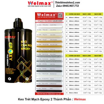 Keo Trét Mạch Welmax Epoxy 2 Thành Phần