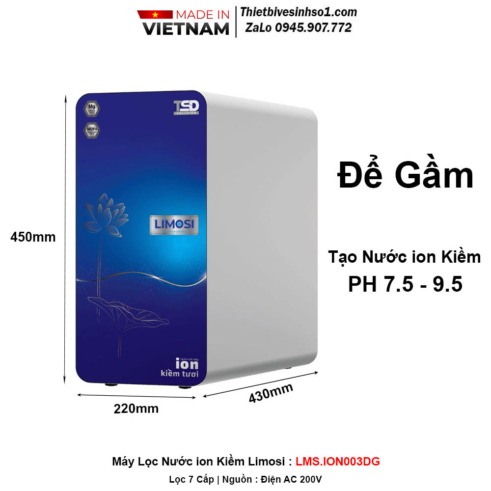 Máy Lọc Nước ion Kiềm Limosi LMS.ION003DG