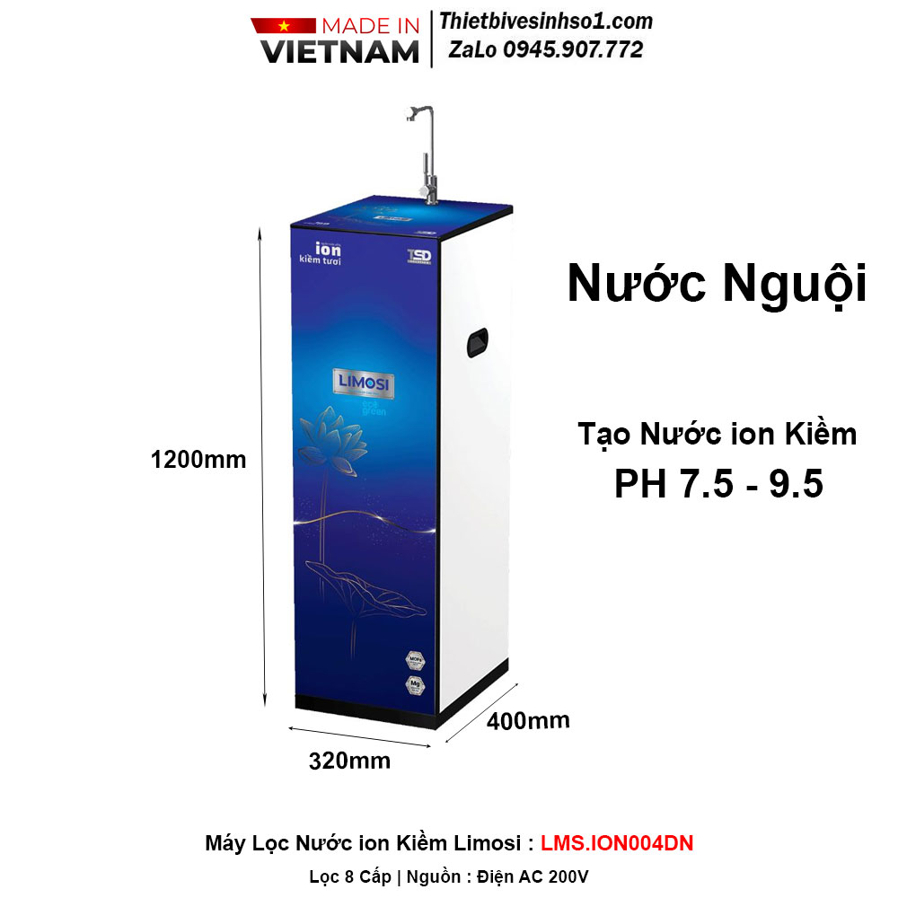 Máy Lọc Nước ion Kiềm Limosi LMS.ION004DN