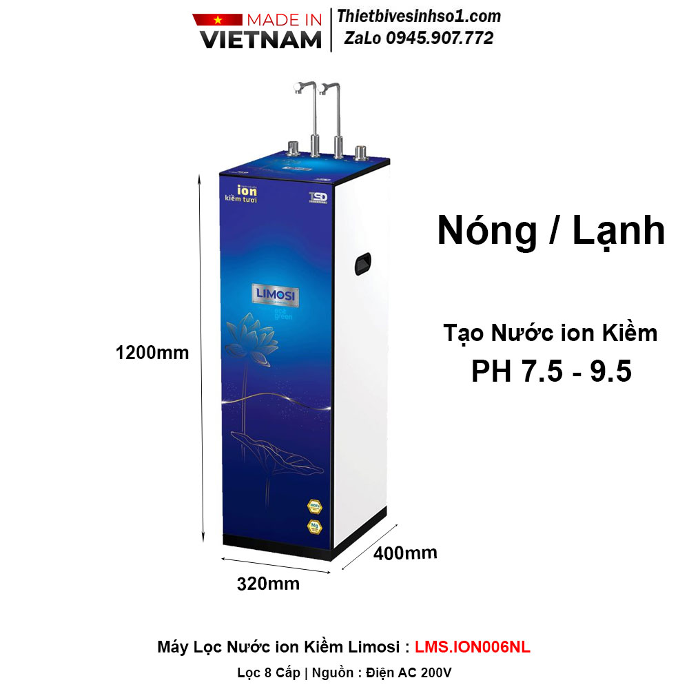 Máy Lọc Nước ion Kiềm Limosi LMS.ION006NL
